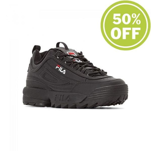 Zapatillas Fila Mujer Negras - Disruptor Low Wmn All - España 249367AVI